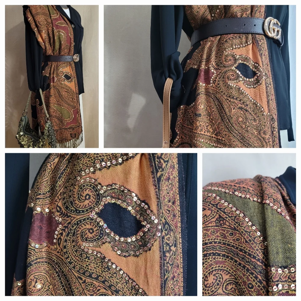 Morrocan Shawl / Scarf - Picture 2 of 9